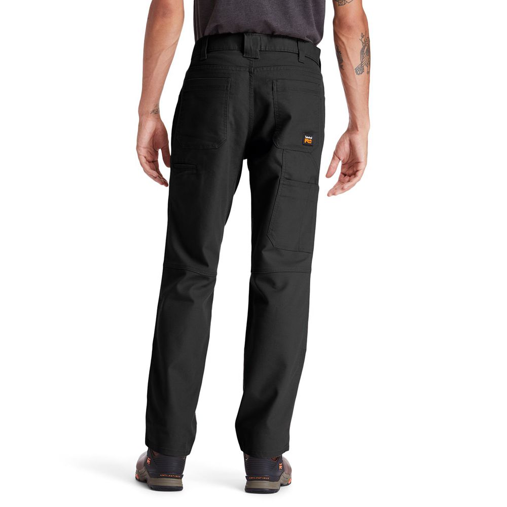 Timberland Mens Pants PRO® 8 Series Utility with Knee Overlay - Black - India CE3218945